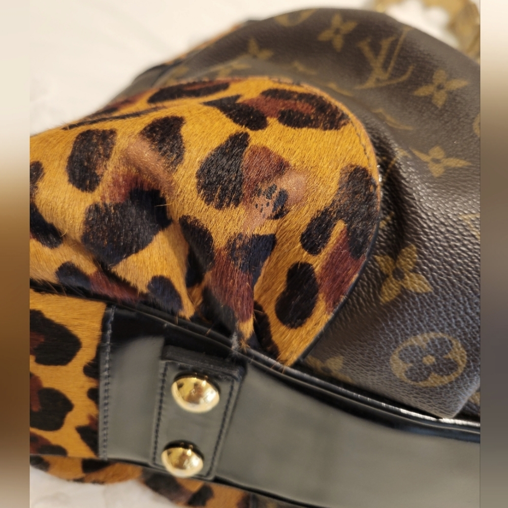 😍 AUTHENTIC Louis Vuitton LIMITED EDITION Leopard Polly GM handbag - Picture 4 of 16